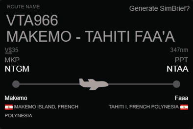 Makemo-Tahiti