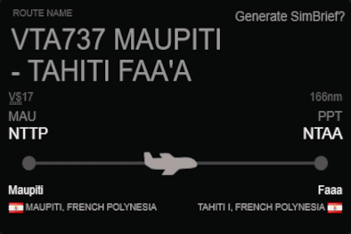 Maupiti-Tahiti